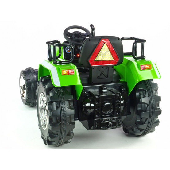 Big Farm velký dětský elektrický traktor s 2.4G dálkovým ovládáním, ZELENÝ